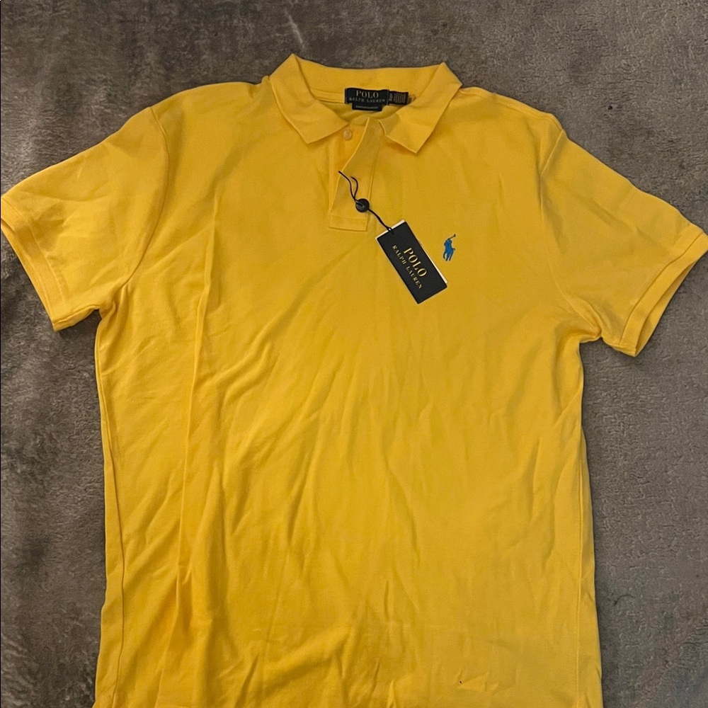Polo by Ralph Lauren Men's Bright Yellow Polo Shirt